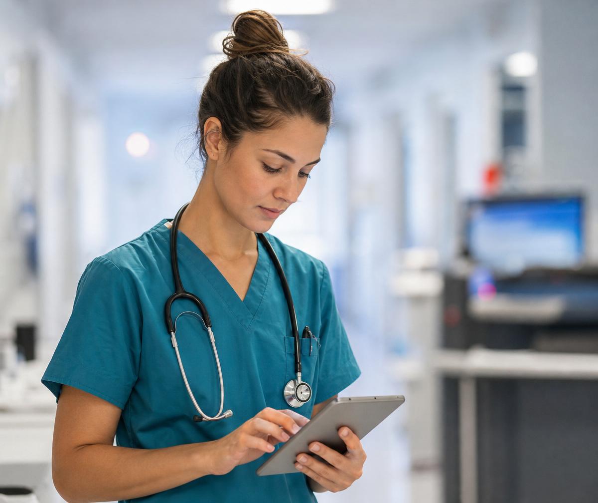 Nurse in a hospital